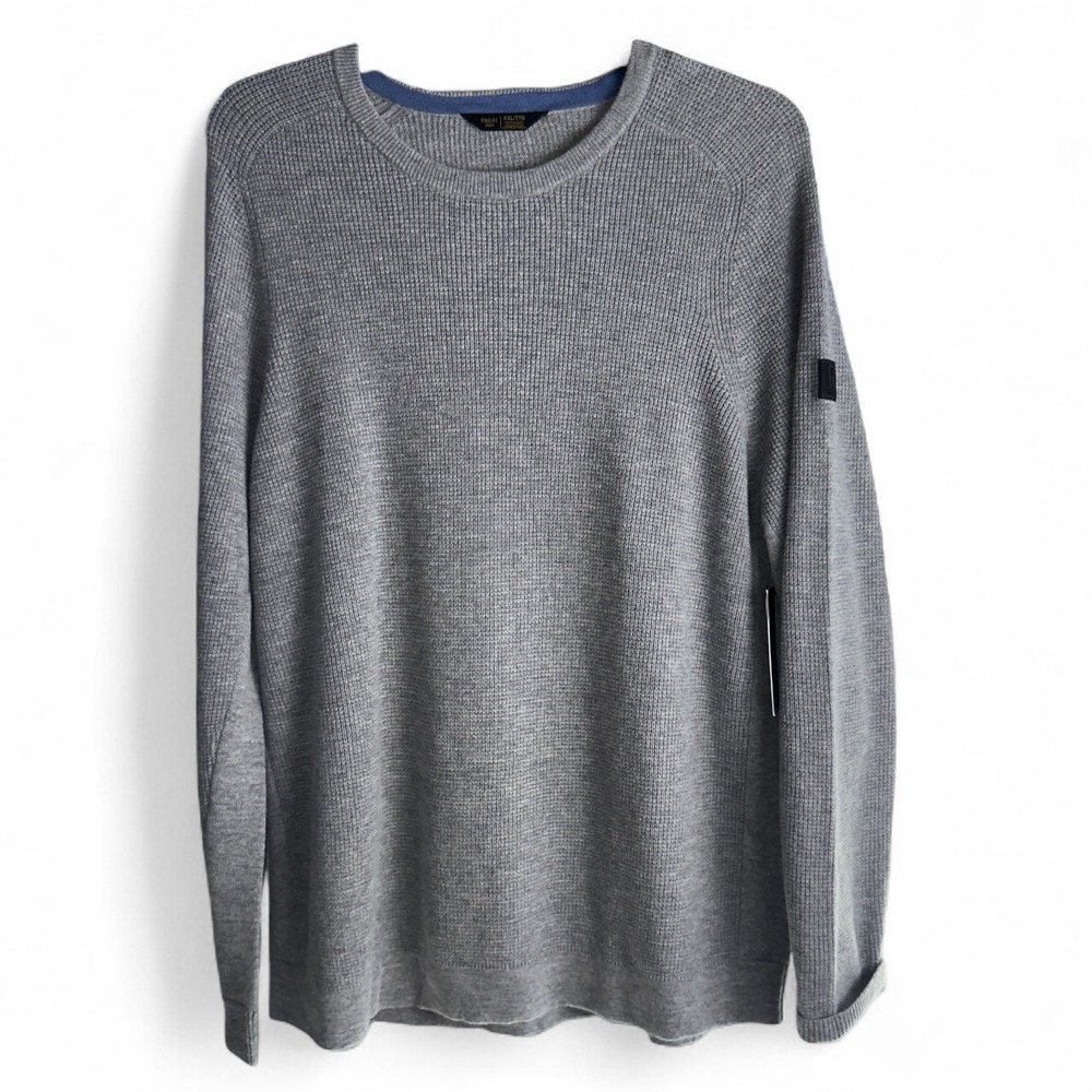 Rhone Mens 2XL Walden Waffle Knit Sweater Light Gray‎ Cashmere Blend NWT
